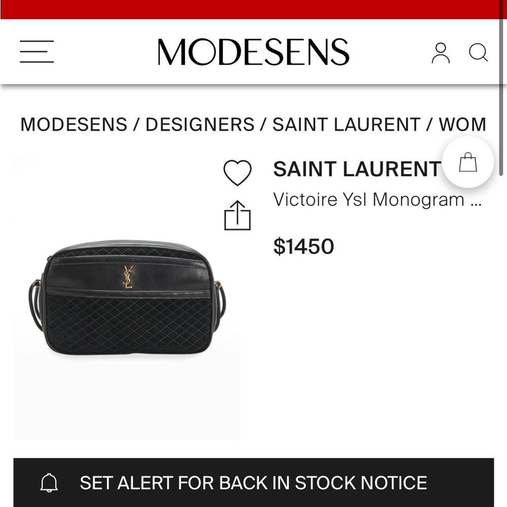 Yves Saint Laurent Victoire Camera Bag - Picture 15 of 15